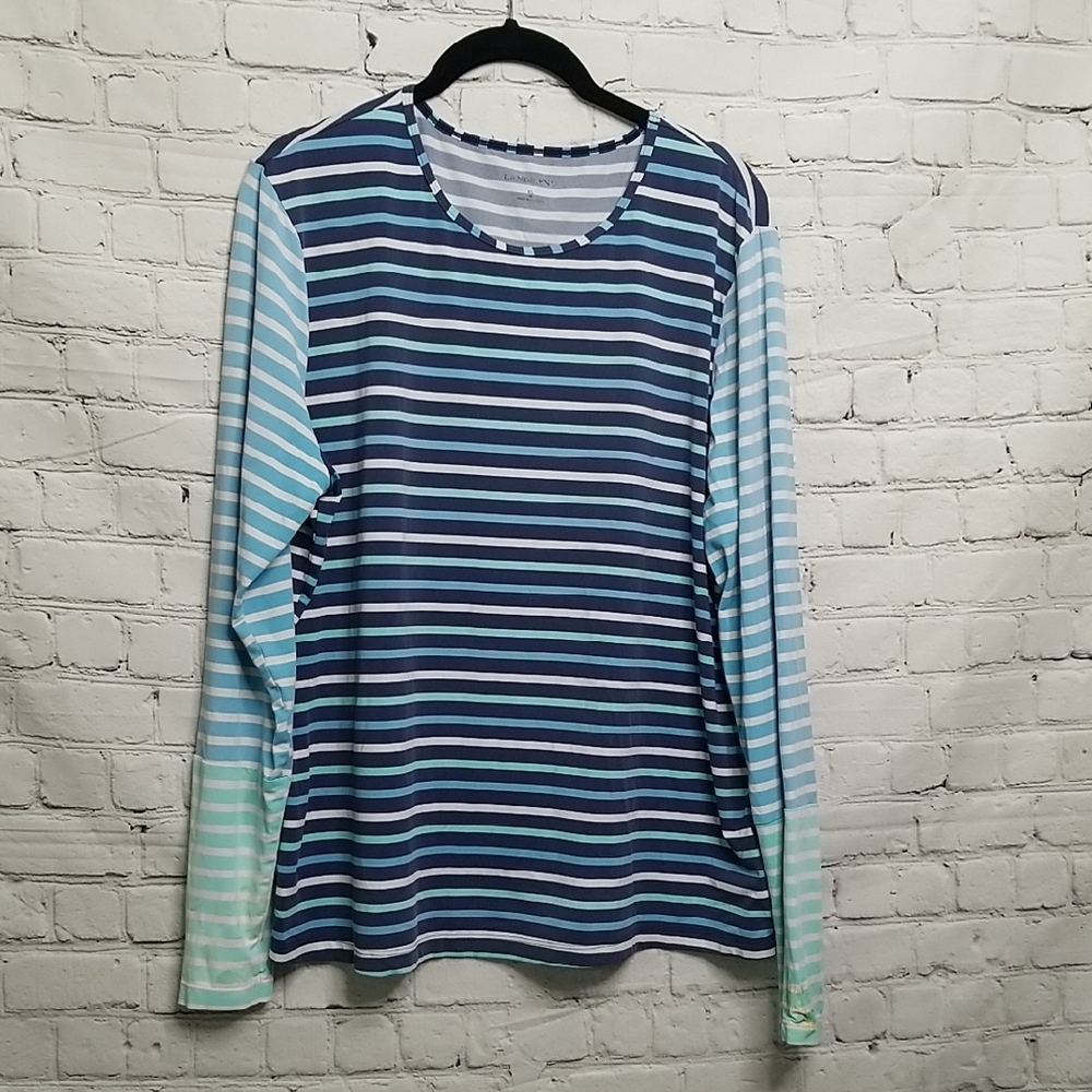 Lands End Striped Top XLarge